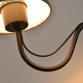 Lampada da parete MALBO 2xE27/15W/230V grigia/nera