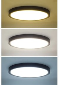 Solight WO8018 - Plafoniera LED dimmerabile ESTELA LED/36W/230V+RC diametro 30 cm nero