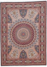 Tabriz Tappeto 350x250 (Iran) Annodato A Mano