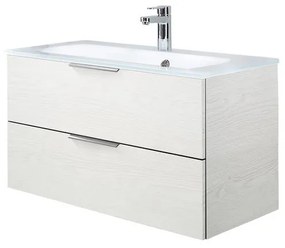 Mobile da bagno sotto lavabo 2 cassetti L 99 x H 48 x P 45 cm 2 cassetti, lavabo non incluso