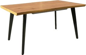 Tavolo Fresno Allungabile – Rovere / Nero Opaco 180cm