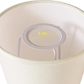 Brilagi - Paralume universale NUBILA E27 13x9 cm crema