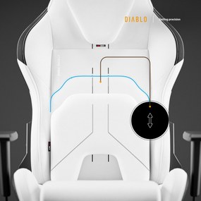 Sedia da gaming bianca Diablo X.One Prime, Normal Size, Ghosted White