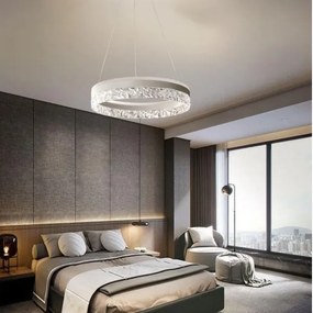 Lampadario a sospensione con filo LED dimmerabile LED/80W/230V 3000-6500K bianco + telecomando