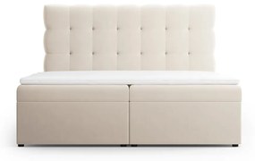 Letto boxspring beige con contenitore 180x200 cm Bali - Cosmopolitan Design