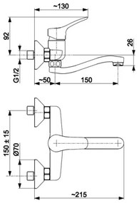 KFA Armatura 5240-810-00 - Rubinetto del lavandino MORRIS cromo lucido
