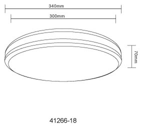 Globo 41266-18 - Plafoniera dimmerabile RGBW BETHA LED/18W/230V + +TC