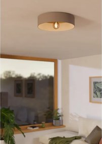 Eglo 900838 - Plafoniera DUAIA 1xE27/40W/230V marrone