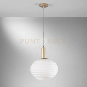Lampadario a sospensione ripple oro 1 luce attacco e27 32x32x150cm ...