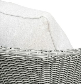 Set di mobili da giardino grigio chiaro in rattan artificiale Bistro – Unique Furniture