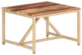 Tavolino Laterale 60x60x40 Cm İn Legno Massello /