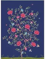 Eijffinger Carta da parati Morning Glory Blau - Blau/ Multicolor