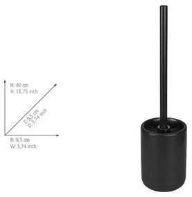 Scopino WC nero opaco in ceramica Olinda – Allstar