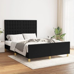 Giroletto Senza Materasso Nero 140x200 Cm İn Tessuto /