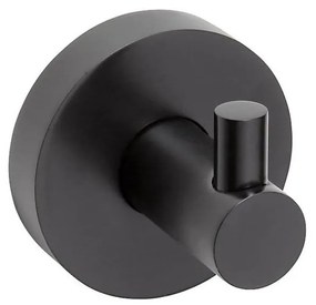 Sapho - Gancio a parete X-ROUND 5x5,5 cm nero opaco