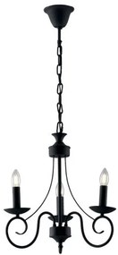 Lampadario beatrice antracite 3xe14 37x120cm i-beatrice-3