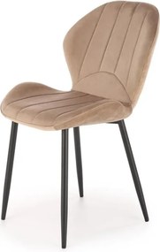Sedia K538 velluto beige H85 cm