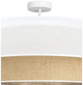 Lampada a plafone BORHO 1xE27/60W/230V bianco/iuta