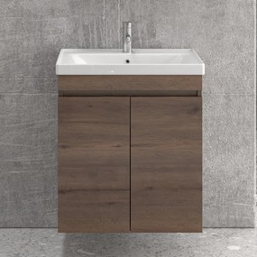 Mobile bagno sospeso da 65cm con lavabo incasso SV-65A - KAMALU