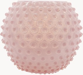 Vaso in vetro soffiato Opaline Hobnail