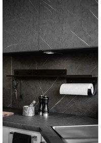 WENKO 71147800 - Mensola JET 25 x 7,5 cm nera