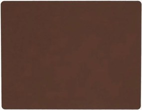 Set di 4 tovagliette americane in pelle Square Nupo Dark Brown