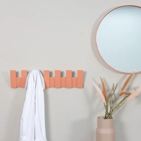 Attaccapanni da parete color salmone in metallo 64 cm Angle – Spinder Design