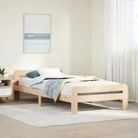 Letto senza Materasso 75x190 cm in Legno Massello Pino 855496