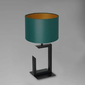 Lampada da tavolo 1xE27/60W/230V 45 cm verde/oro