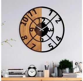Orologio da parete diametro 56 cm 1xAA legno/metallo