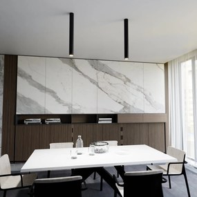 Plafoniera TECNO 1XL da soffitto base GU10 Nera