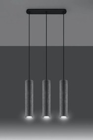 Lampadario a Sospensione in Cemento Leggero 3xGU10 LUVO 3 da interno