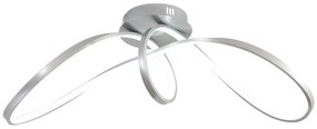 Plafoniera LED RUBY grigio IP20 cct da bianco caldo a bianco freddo con regolazione di temperatura, 4900 lumen