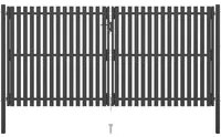 Cancello per Recinzione in Acciaio 4x2,25 m Antracite