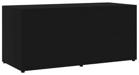 Mobile porta tv nero 80x34x36 cm in truciolato