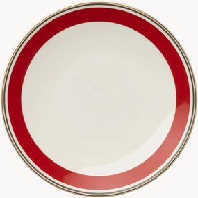 Set di 6 piatti da colazione in Fine Bone China Capri