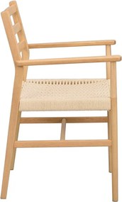 Sedie da pranzo in colore naturale Harlan - Rowico