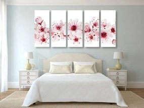 Quadri 5 pezzi – Fiori di ciliegio