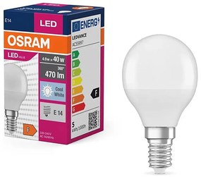 Lampadina LED P40 E14/4,9W/230V 4000K - Osram