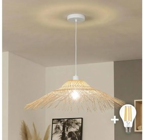 Brilagi - Lampadario LED a sospensione con cavo CERIA BOHO 1xE27/40W/230V Ø 100 cm bambù