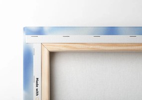 Stampa su tela – Fiori di ortensia blu-bianco