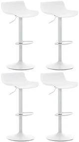 Set Di 4 Sgabelli Bar Aveiro: Stile, Comfort E Funzionalità! / Weiß