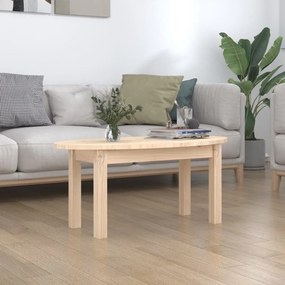 Tavolino Da Salotto 80x40x35 Cm İn Legno Massello Di Pino /