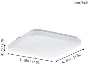 Eglo 97874 - Plafoniera LED FRANIA LED/11,5W/230V