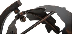 Lampada da tavolo nera con paralume in metallo (altezza totale 40 cm) World Industry – Mauro Ferretti