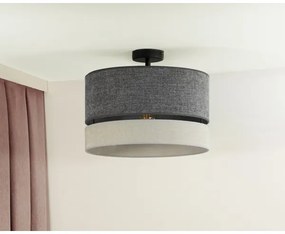 Duolla - Lampadario a plafone DOUBLE 1xE27/15W/230V diametro 40 cm grigio