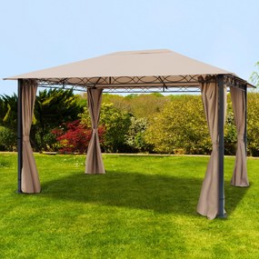 TOOLPORT Gazebo da giardino Paradise Premium ocra, 3x4m - (300116)