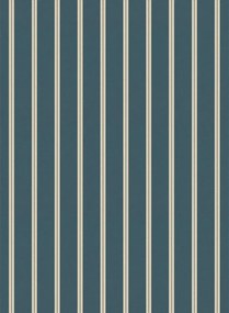 studio ditte Carta da parati Ribbon / Lintjes - Denim