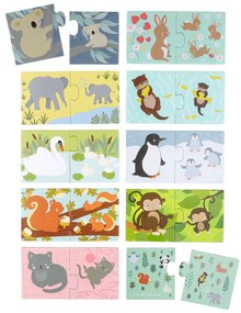 A Little Lovely Company - puzzle di abbinamento - famiglie di animali