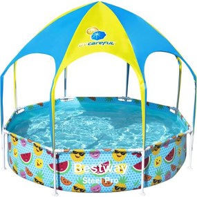 Bestway - Piscina Fuori Terra per Bambini Steel Pro Anti uv 244x51 cm